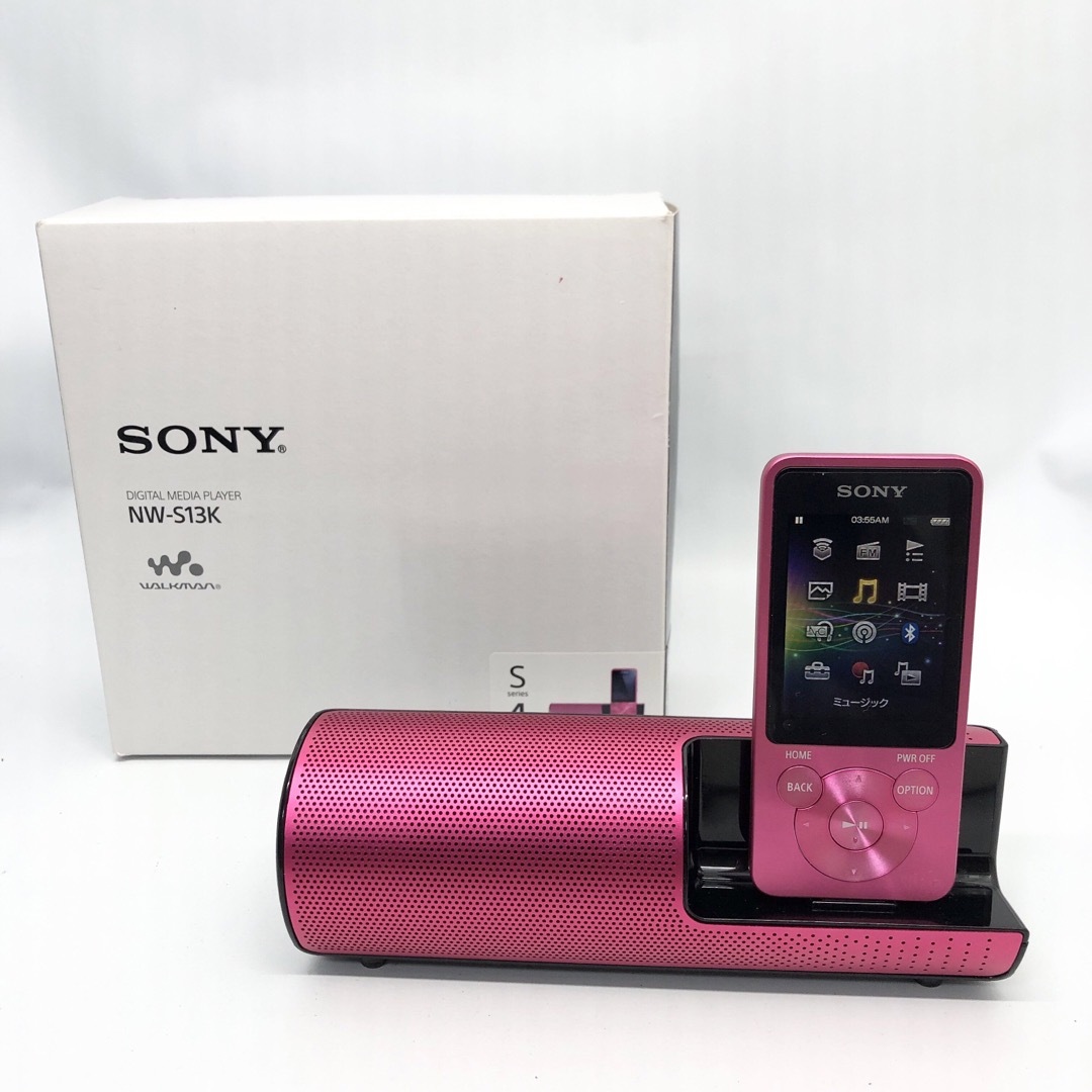 WALKMAN(ウォークマン)のSONYウォークマン Sシリーズ NW-S13K ピンク/4GB スマホ/家電/カメラのオーディオ機器(ポータブルプレーヤー)の商品写真