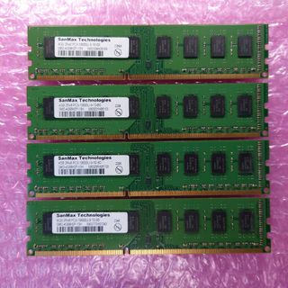 サンマックス(SUNMAX)のDIMM DDR3 16GB (4GB x4)(PCパーツ)