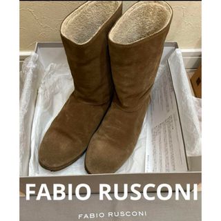 ファビオルスコーニ(FABIO RUSCONI)のFABIO RUSCONI ファビオルスコーニ　スウェードブーツ38(ブーツ)