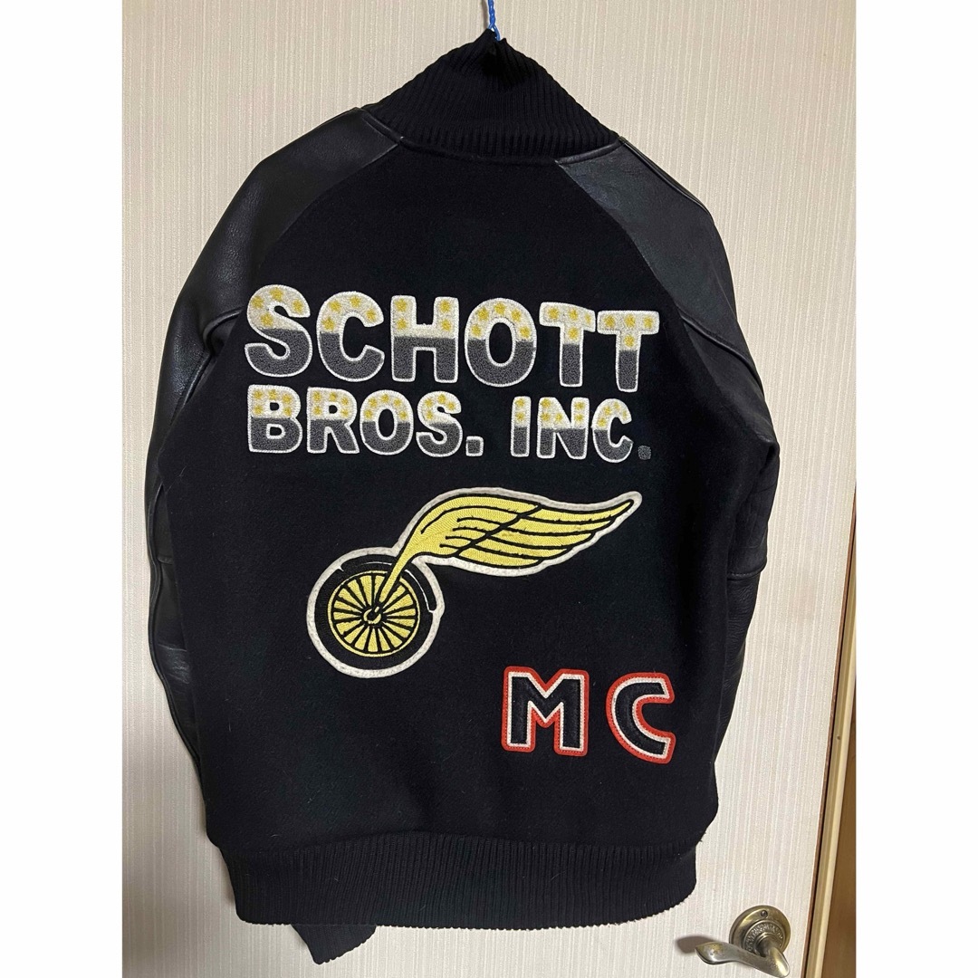 schott(ショット)のSCHOTT スタジャン Sサイズ ライダース メンズのジャケット/アウター(ライダースジャケット)の商品写真