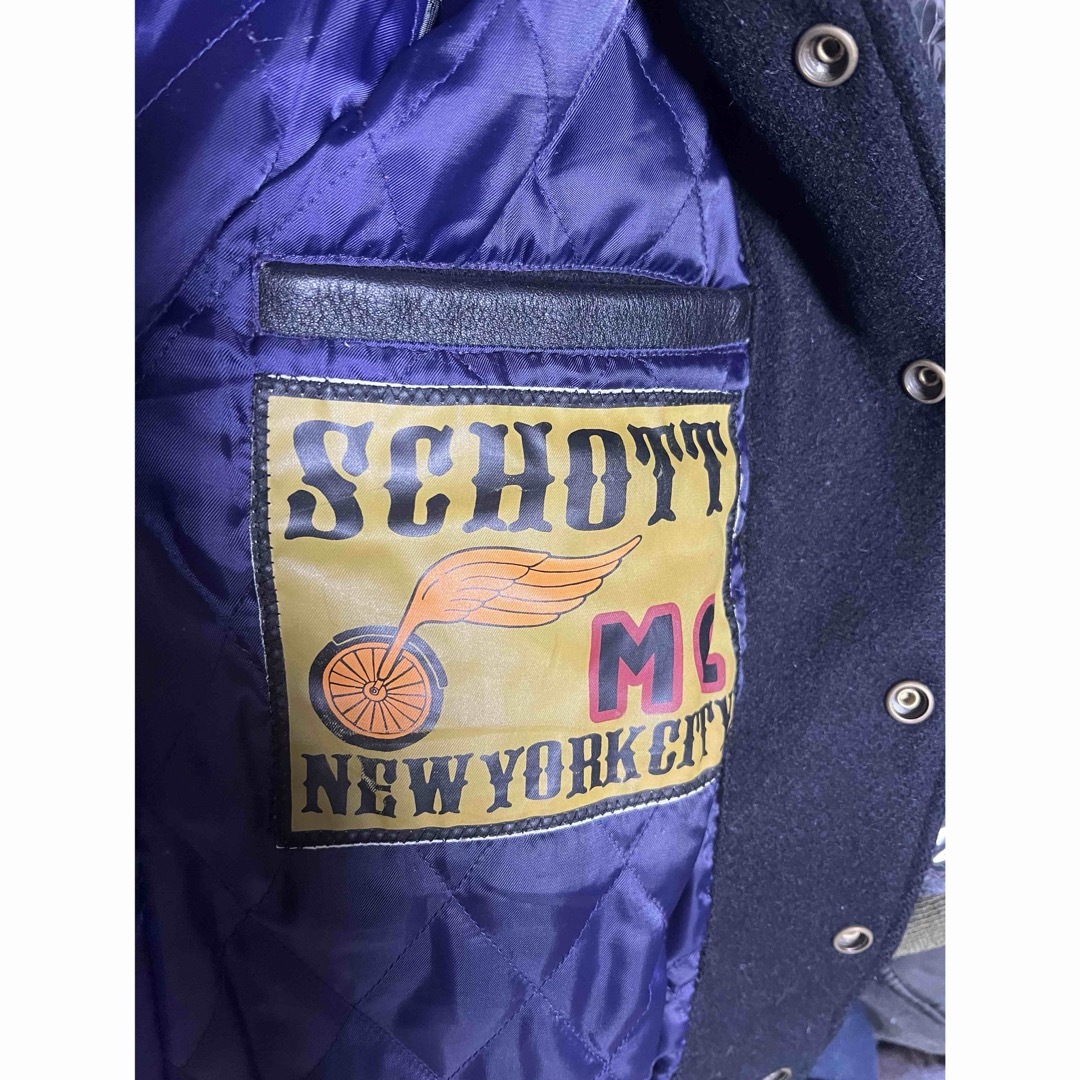 schott(ショット)のSCHOTT スタジャン Sサイズ ライダース メンズのジャケット/アウター(ライダースジャケット)の商品写真