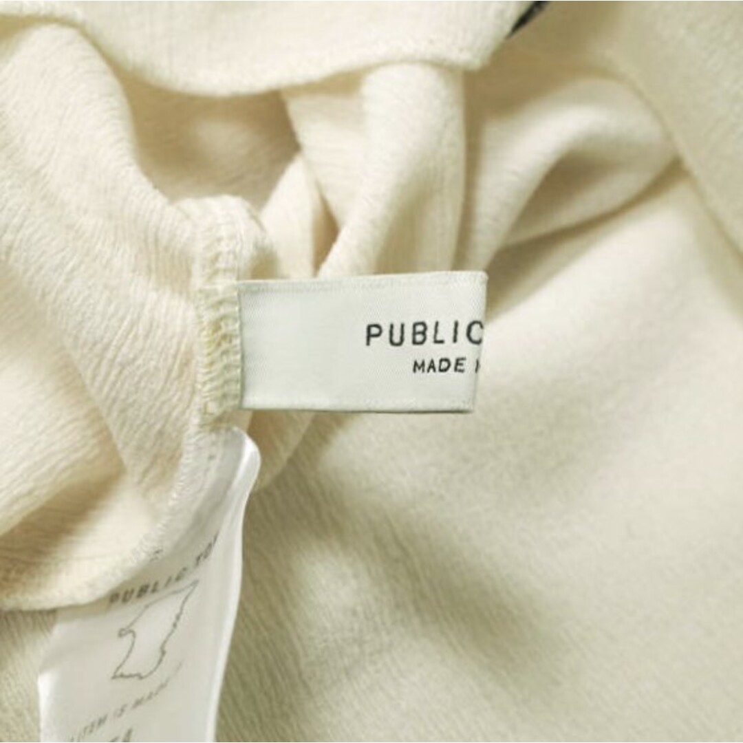 PUBLIC TOKYO(パブリックトウキョウ)のPUBLIC TOKYO パブリック トウキョウ 日本製 洗える ヨウリュウメローTシャツ 701222009 Free アイボリー 半袖 ブラウス STUDIOUS トップス【中古】【PUBLIC TOKYO】 レディースのトップス(Tシャツ(半袖/袖なし))の商品写真