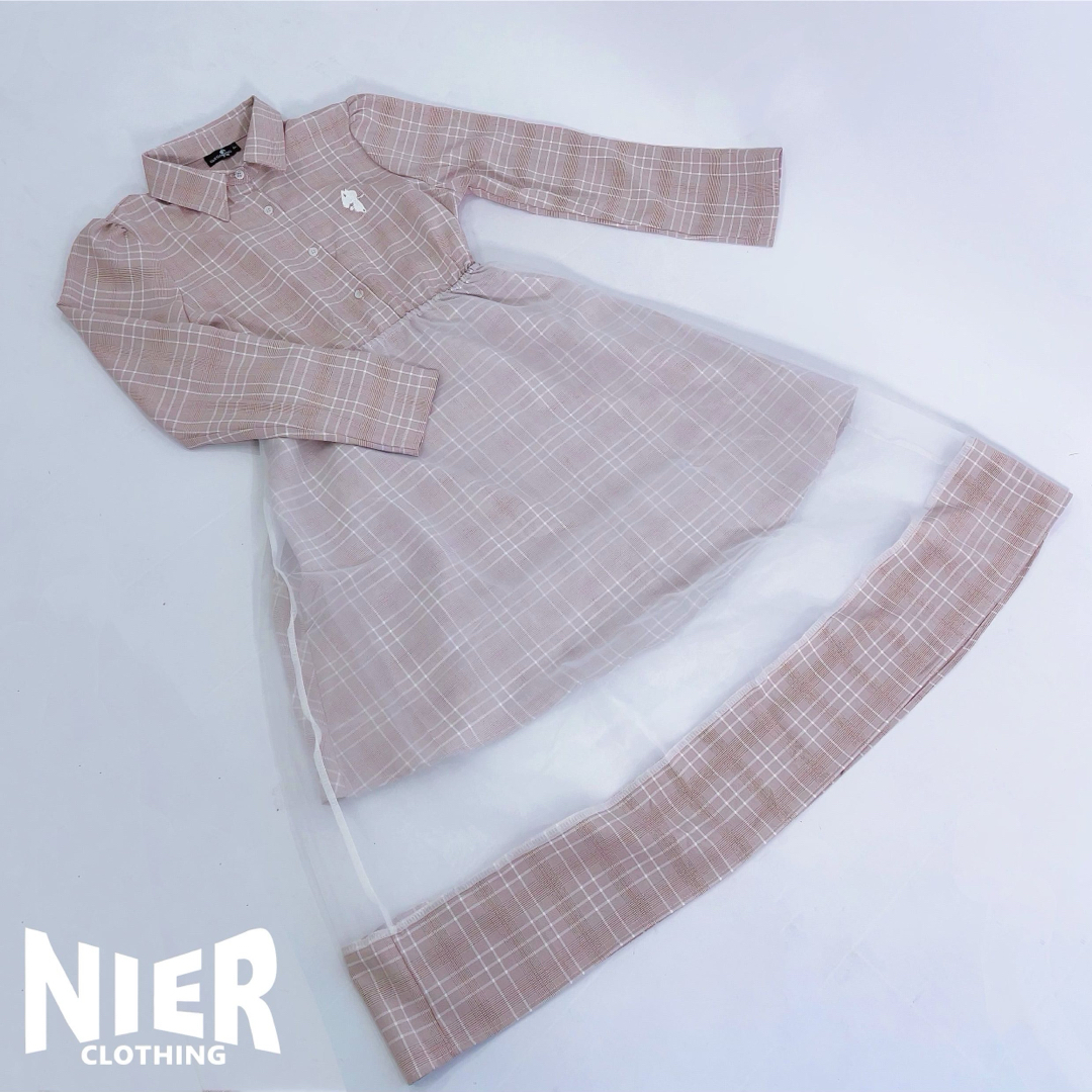 NieR Clothing(ニーアクロージング)のNieR clothing チュール切り替えロングワンピース レディースのワンピース(ひざ丈ワンピース)の商品写真