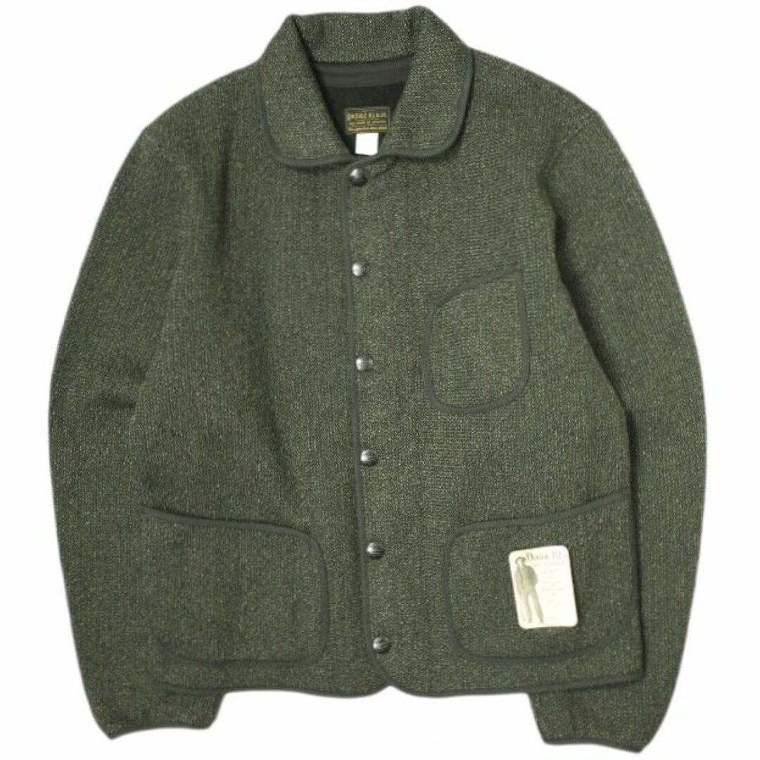 RRL(ダブルアールエル)のRRL ダブルアールエル Wool Cotton All Purpose Cardigan Jacket ブラウンズビーチ ウールコットンジャケット MNRROTW16020116 M Gray Double RL ゴマ塩 ビーチクロス 定価129,800円 アウター【新古品】【中古】【RRL】 メンズのジャケット/アウター(ブルゾン)の商品写真