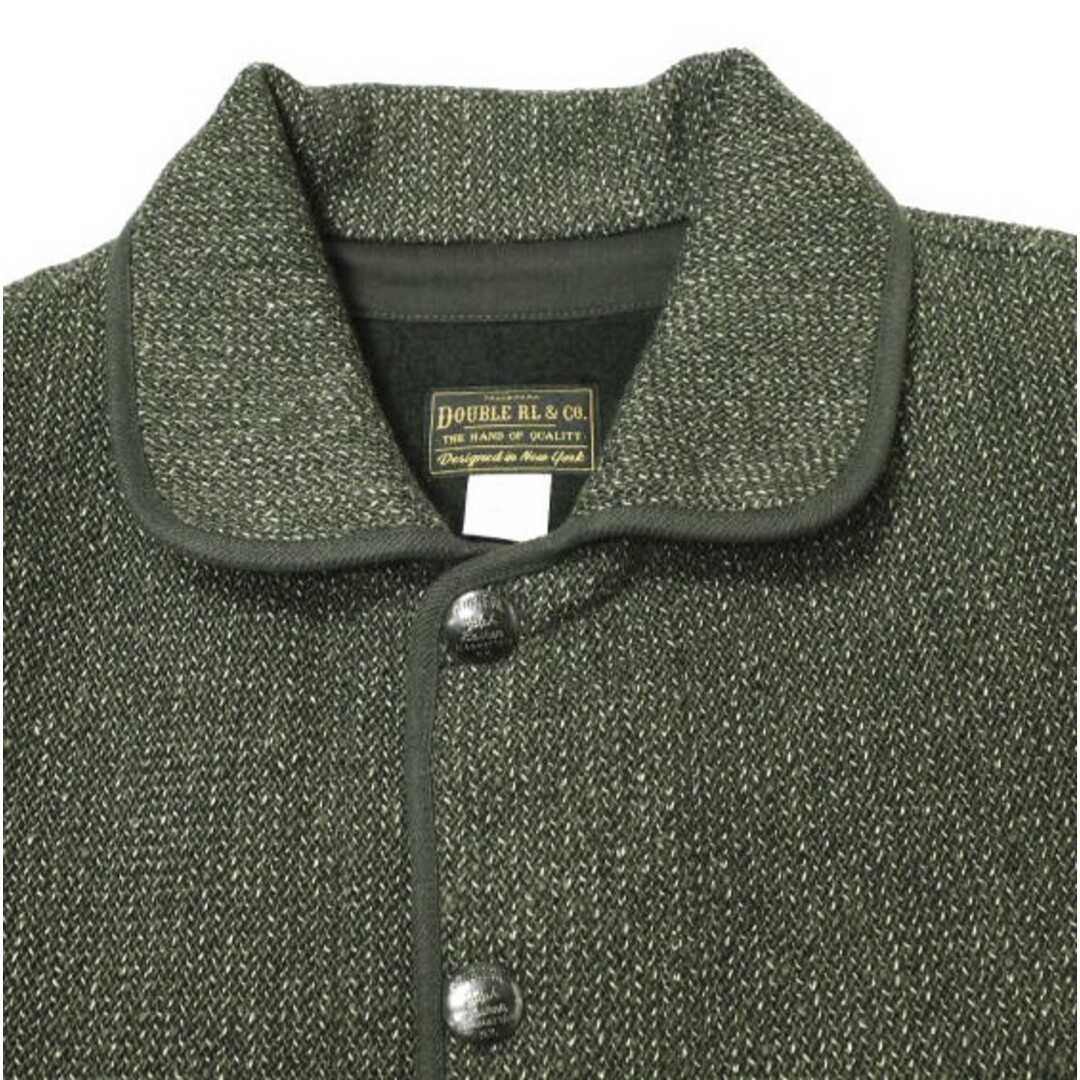 RRL(ダブルアールエル)のRRL ダブルアールエル Wool Cotton All Purpose Cardigan Jacket ブラウンズビーチ ウールコットンジャケット MNRROTW16020116 M Gray Double RL ゴマ塩 ビーチクロス 定価129,800円 アウター【新古品】【中古】【RRL】 メンズのジャケット/アウター(ブルゾン)の商品写真