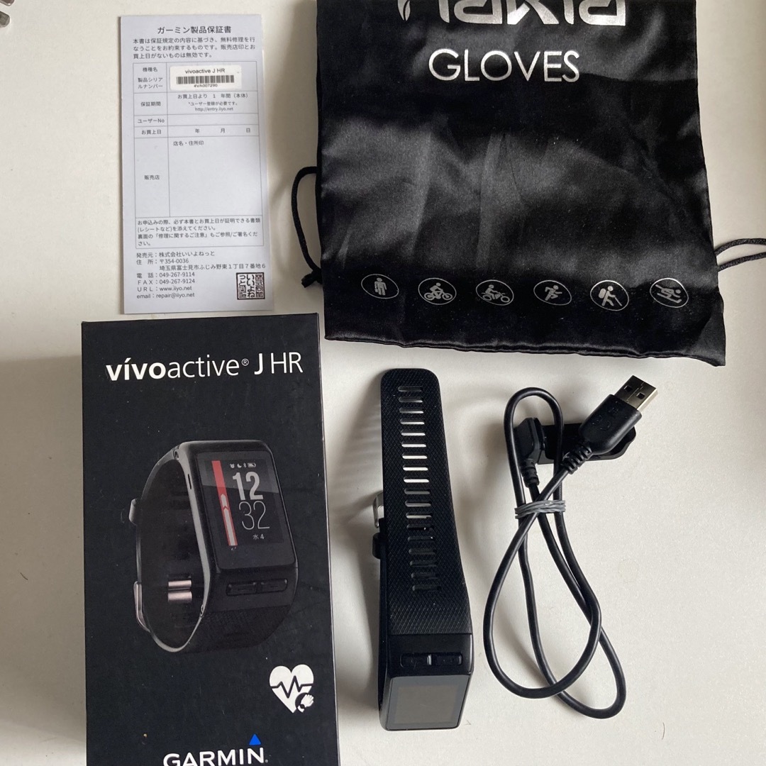 GARMIN(ガーミン)の【美品】GARMIN VIVOACTIVE J HR スマートウォッチ メンズの時計(腕時計(デジタル))の商品写真