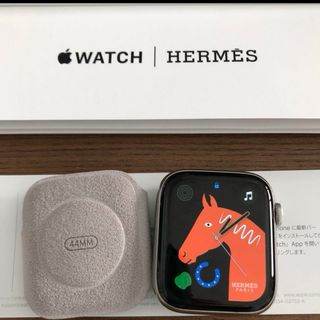 アップルウォッチ(Apple Watch)のApple Watch44ミリエルメス＋エルメスレザーバンドセット(腕時計(デジタル))