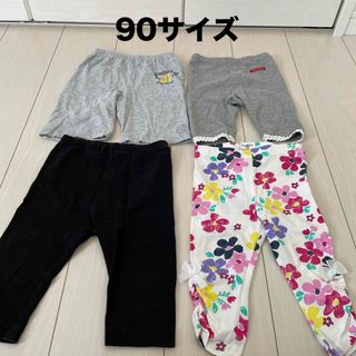 ユニクロ(UNIQLO)の90サイズレギンス　4枚セット(パンツ/スパッツ)