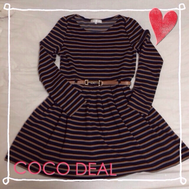 COCO DEAL(ココディール)のCOCO DEAL♡ボーダーミニワンピ レディースのワンピース(ミニワンピース)の商品写真