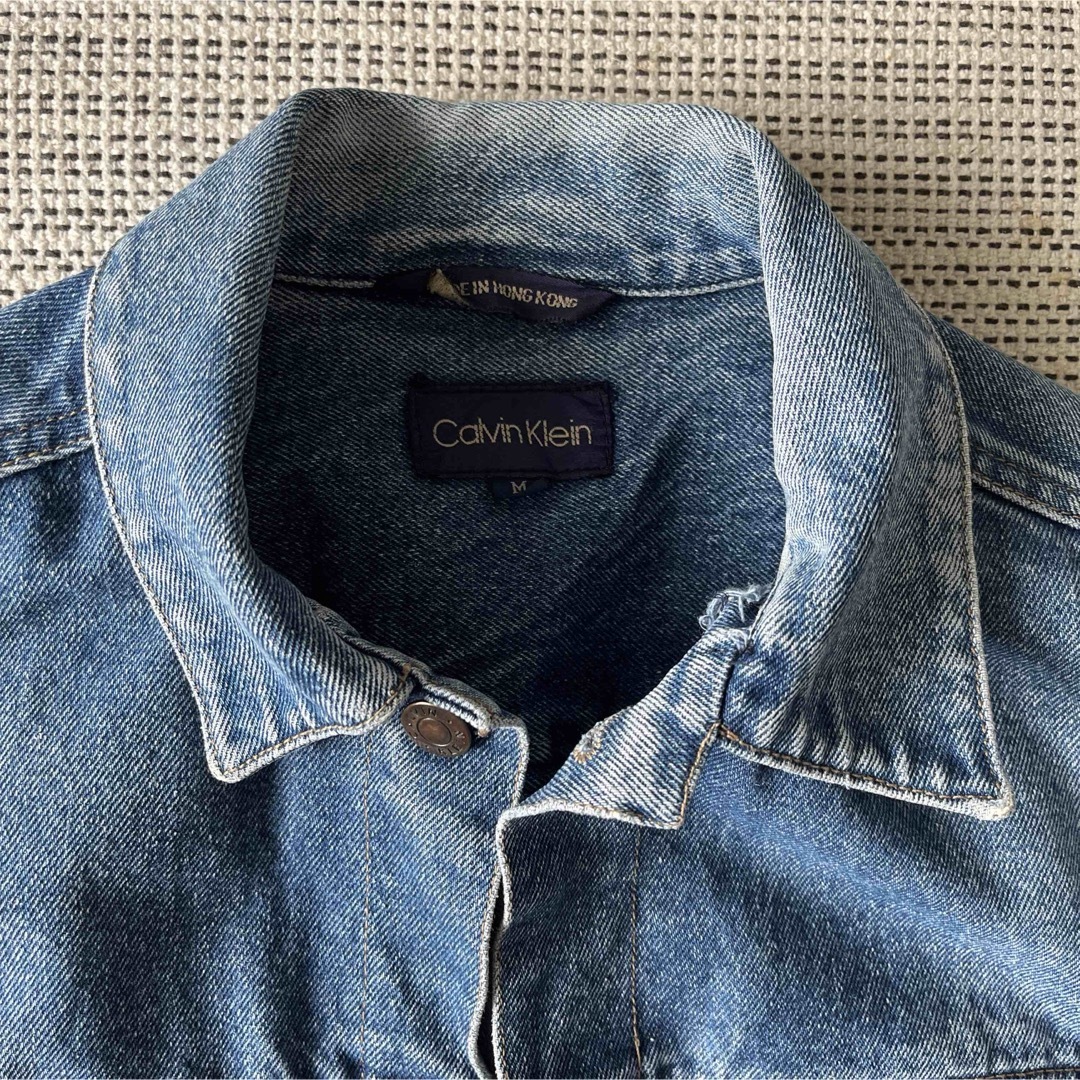 Calvin Klein(カルバンクライン)の【美品】カルバンクライン US古着 デニムジャケット Gジャン メンズのジャケット/アウター(Gジャン/デニムジャケット)の商品写真