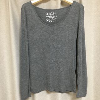 Tシャツ 長袖 グレー