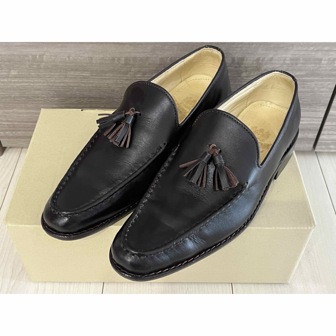 【即日発送】ローファー　革靴　タッセル　23.5cm メンズの靴/シューズ(ドレス/ビジネス)の商品写真