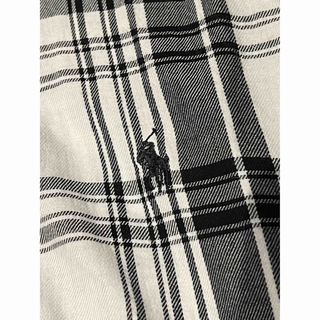 POLO RALPH LAUREN(ポロラルフローレン)のポロラルフローレン　白黒チェックシャツ レディースのトップス(Tシャツ(長袖/七分))の商品写真