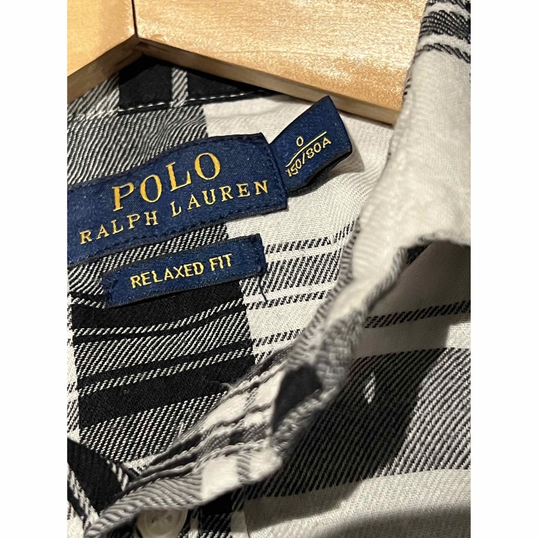 POLO RALPH LAUREN(ポロラルフローレン)のポロラルフローレン　白黒チェックシャツ レディースのトップス(Tシャツ(長袖/七分))の商品写真