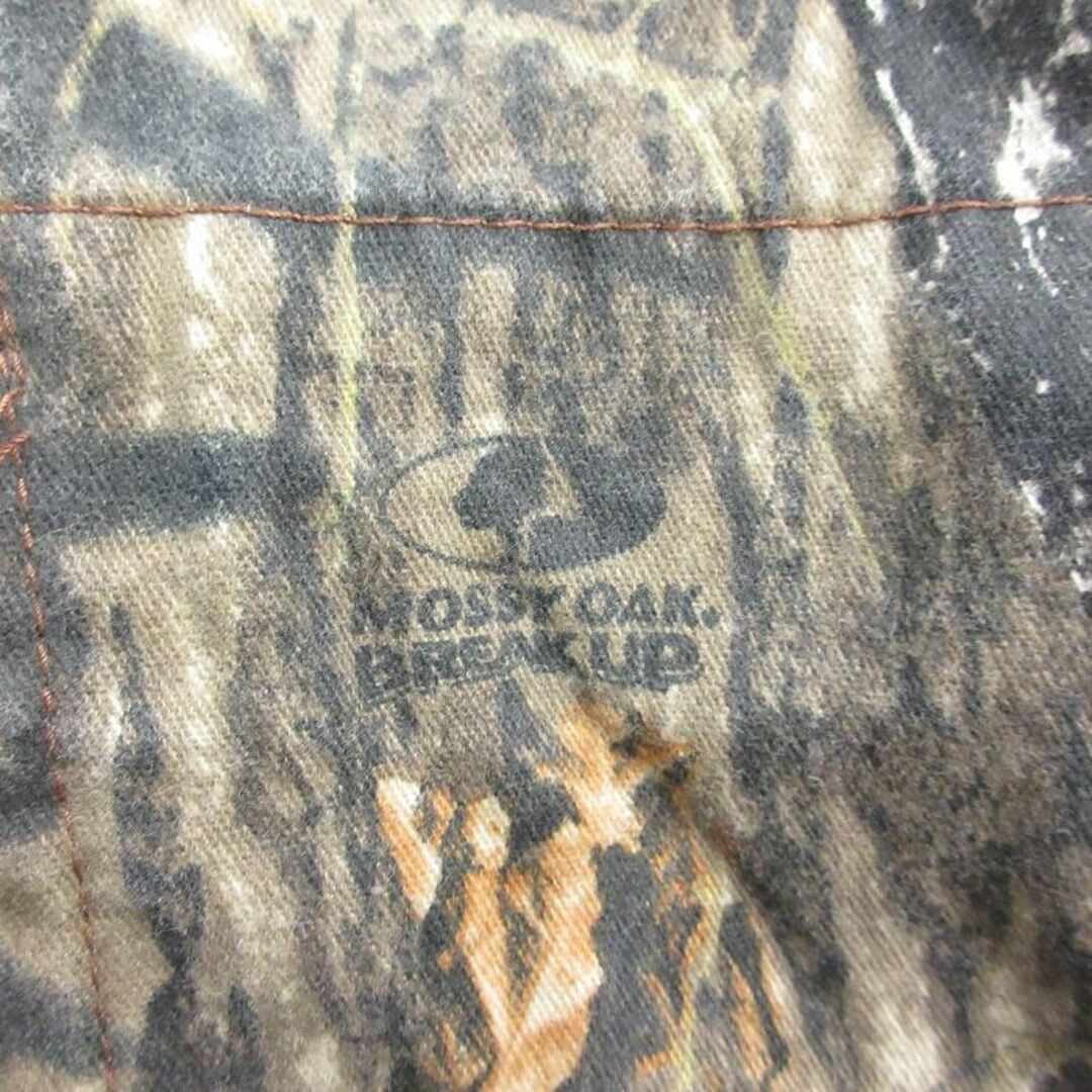XL★古着 長袖 ハンティング ジャケット メンズ 90年代 90s モッシーオーク ラグラン 大きいサイズ USA製 黒系他 ブラック 迷彩 内側メッシュ 23nov01 中古 アウター メンズのジャケット/アウター(ダッフルコート)の商品写真