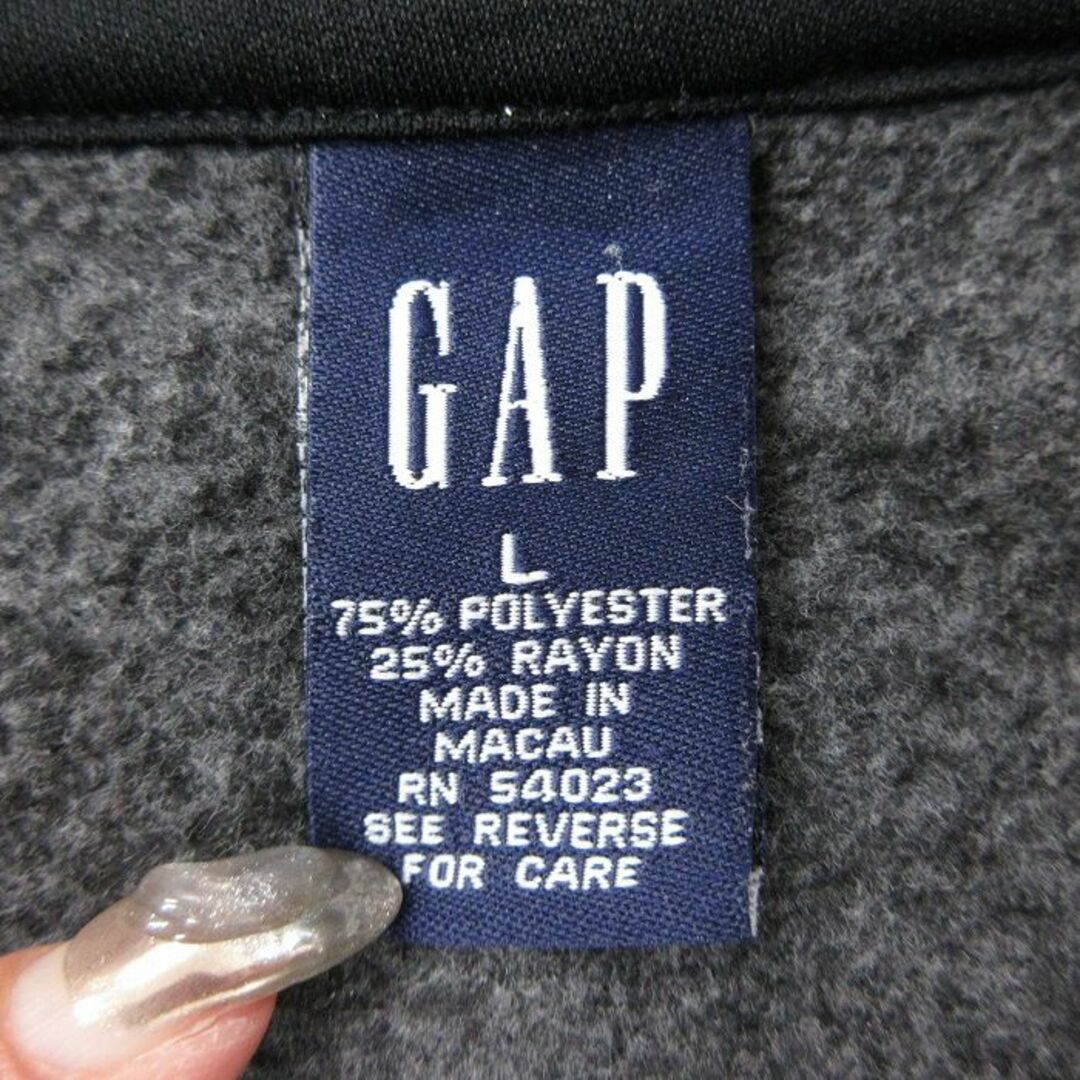 GAP(ギャップ)の古着 ギャップ GAP フリース ベスト レディース 00年代 00s 濃グレー 23nov04 中古 アウター レディースのジャケット/アウター(ロングコート)の商品写真