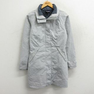 パタゴニア(patagonia)の古着 パタゴニア patagonia 長袖 ジャケット コート レディース ロング丈 薄グレー 23nov08 中古 アウター ジャンパー ブルゾン(ロングコート)