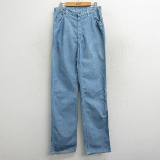 L.L.Bean - 古着 エルエルビーン LLBEAN パンツ レディース 80年代 80s コットン USA製 薄紺 ネイビー 23nov08 中古 ボトムス