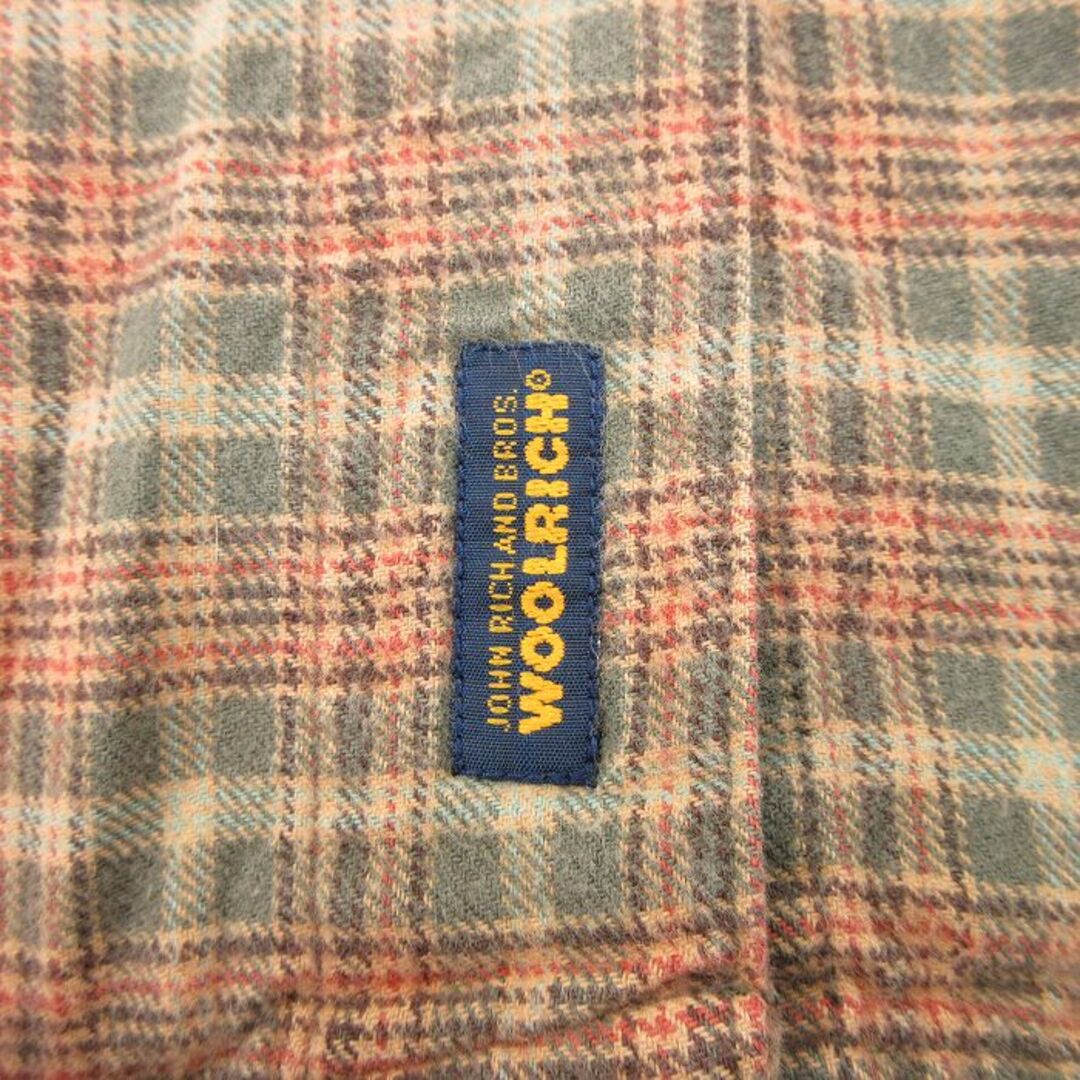 WOOLRICH(ウールリッチ)の古着 ウールリッチ WOOLRICH 長袖 フランネル シャツ レディース 大きいサイズ 茶他 ブラウン チェック 23nov07 中古 ブラウス トップス レディースのトップス(ポロシャツ)の商品写真