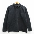 古着 ウールリッチ WOOLRICH 長袖 ヘビー フランネル シャツ レディース コットン 黒 ブラック 23nov07 中古 ブラウス トップス