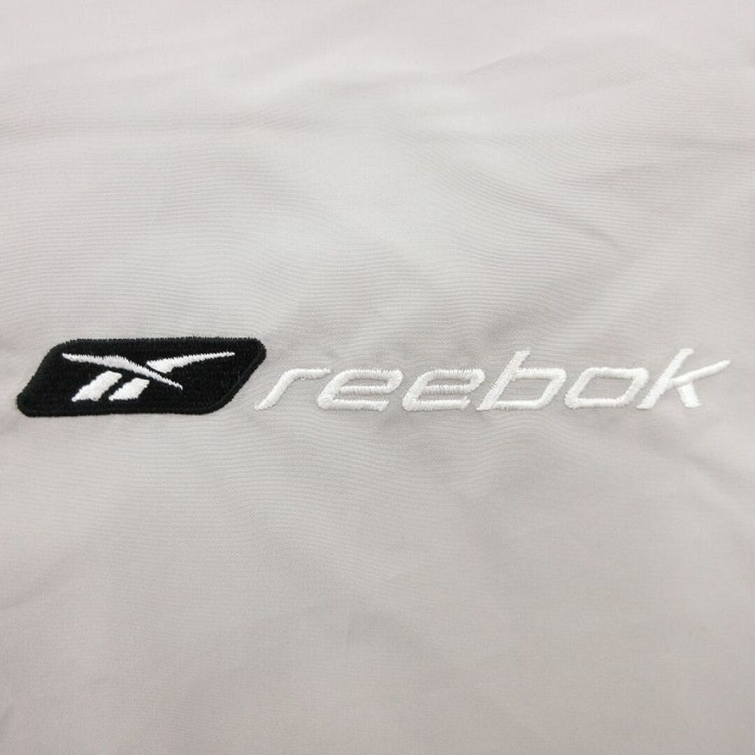 Reebok(リーボック)のL★古着 リーボック REEBOK 長袖 ジャケット メンズ 00年代 00s ビッグロゴ グレー他 23nov01 中古 アウター メンズのジャケット/アウター(ダッフルコート)の商品写真