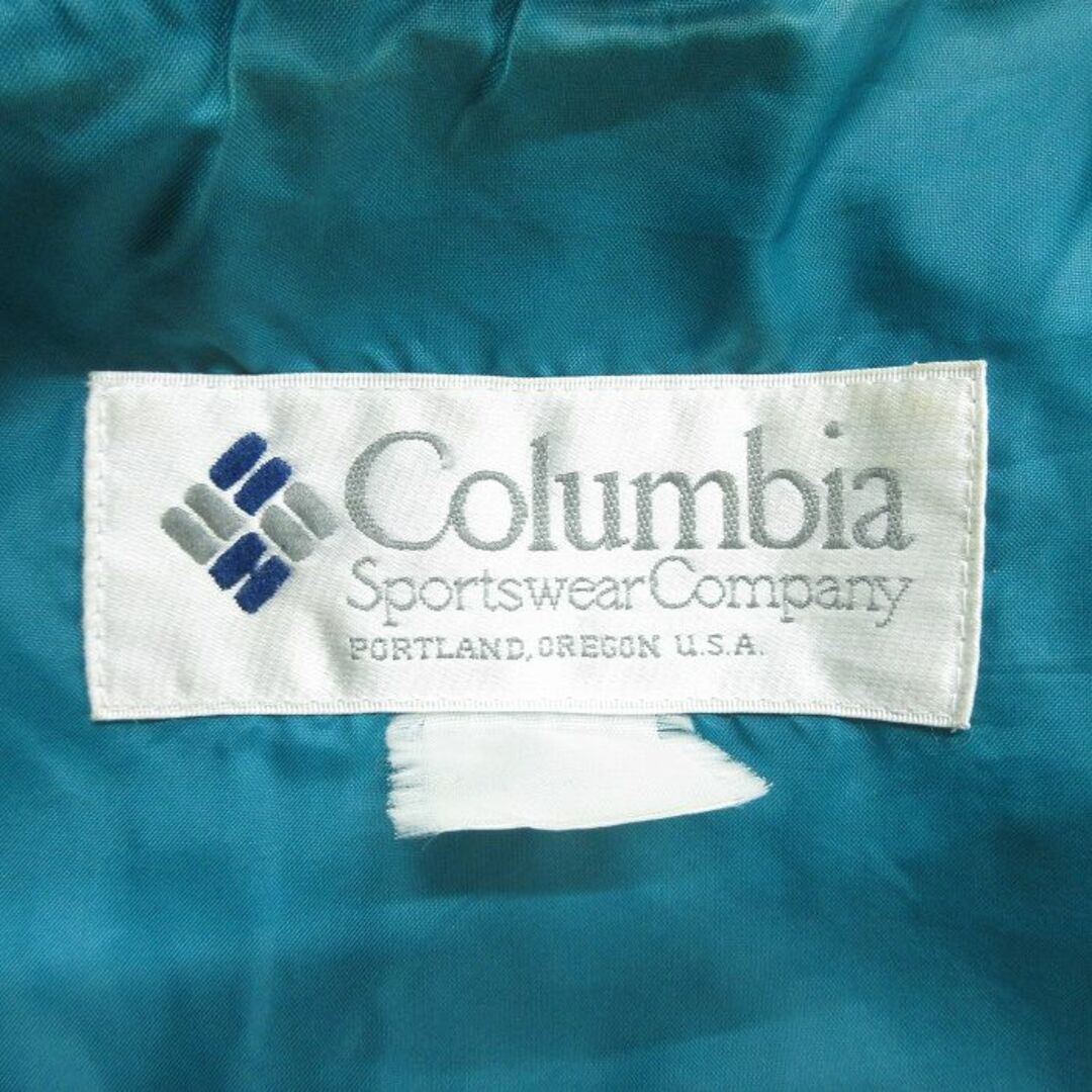 Columbia(コロンビア)のXL★古着 コロンビア COLUMBIA 長袖 ナイロン ジャケット メンズ 90年代 90s ワンポイントロゴ Bugaboo 大きいサイズ 黒他 ブラック 23nov10 中古 アウター メンズのジャケット/アウター(ダッフルコート)の商品写真