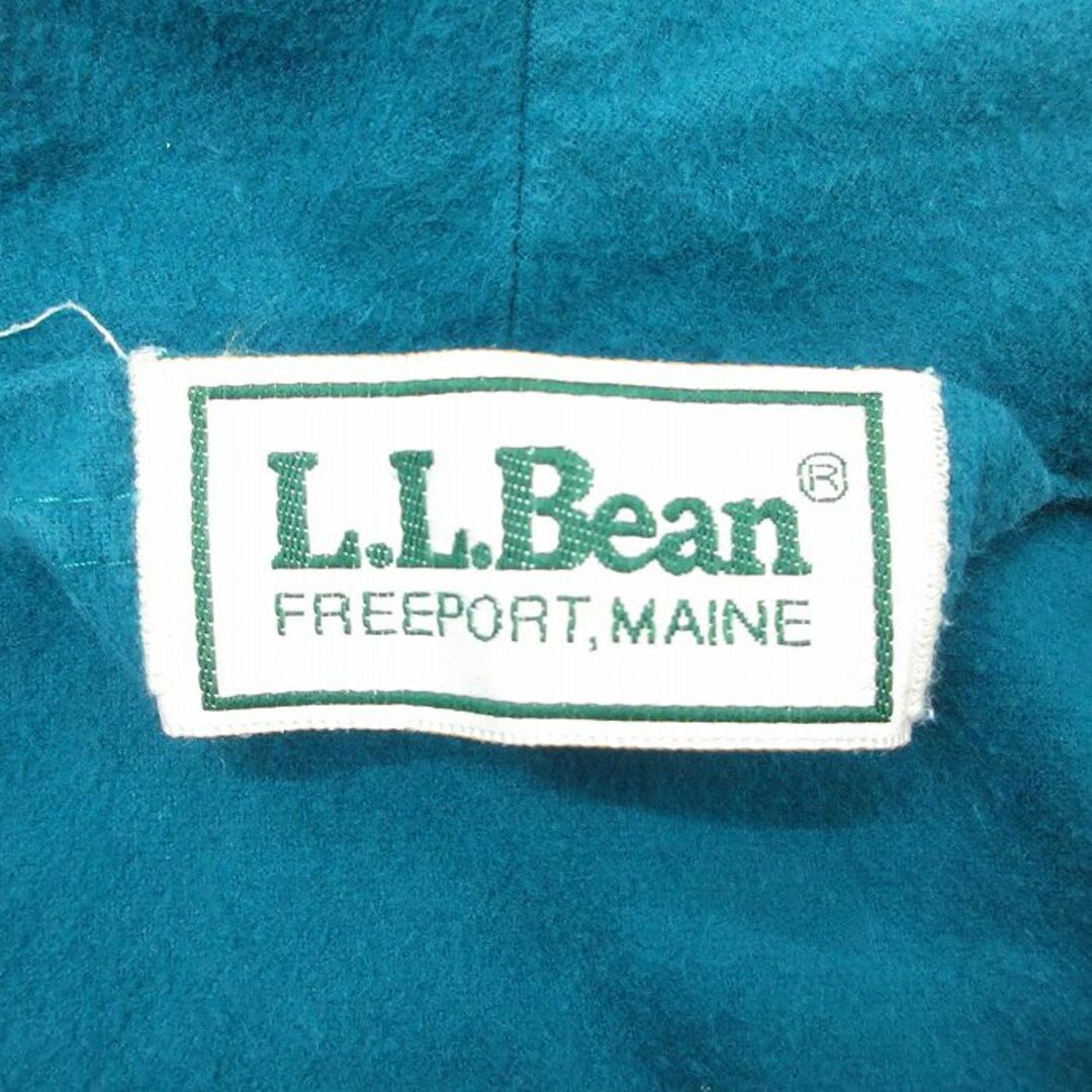 L.L.Bean(エルエルビーン)のXL★古着 エルエルビーン LLBEAN 長袖 ガウン 羽織 メンズ 90年代 90s 大きいサイズ ロング丈 青緑 23nov09 中古 アウター メンズのジャケット/アウター(ダッフルコート)の商品写真