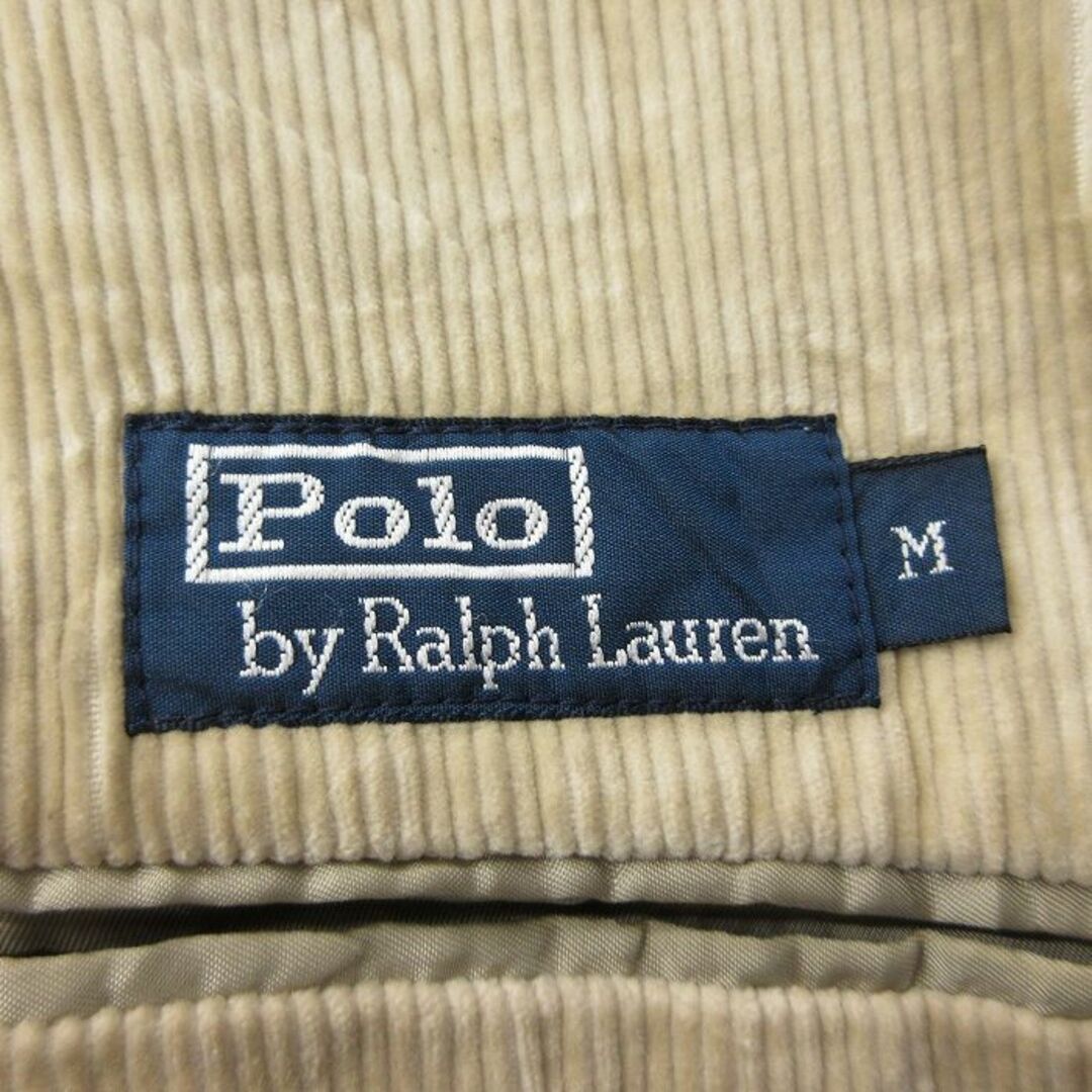 Ralph Lauren(ラルフローレン)のL★古着 ラルフローレン Ralph Lauren 長袖 ブランド テーラード ジャケット メンズ 90年代 90s コーデュロイ 薄ベージュ カーキ 23nov03 中古 アウター メンズのジャケット/アウター(ダッフルコート)の商品写真