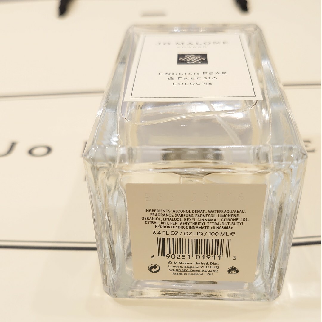 Jo Malone(ジョーマローン)のJo MALONE 新品未使用 イングリッシュペアー&フリージアコロン100ml コスメ/美容の香水(香水(女性用))の商品写真