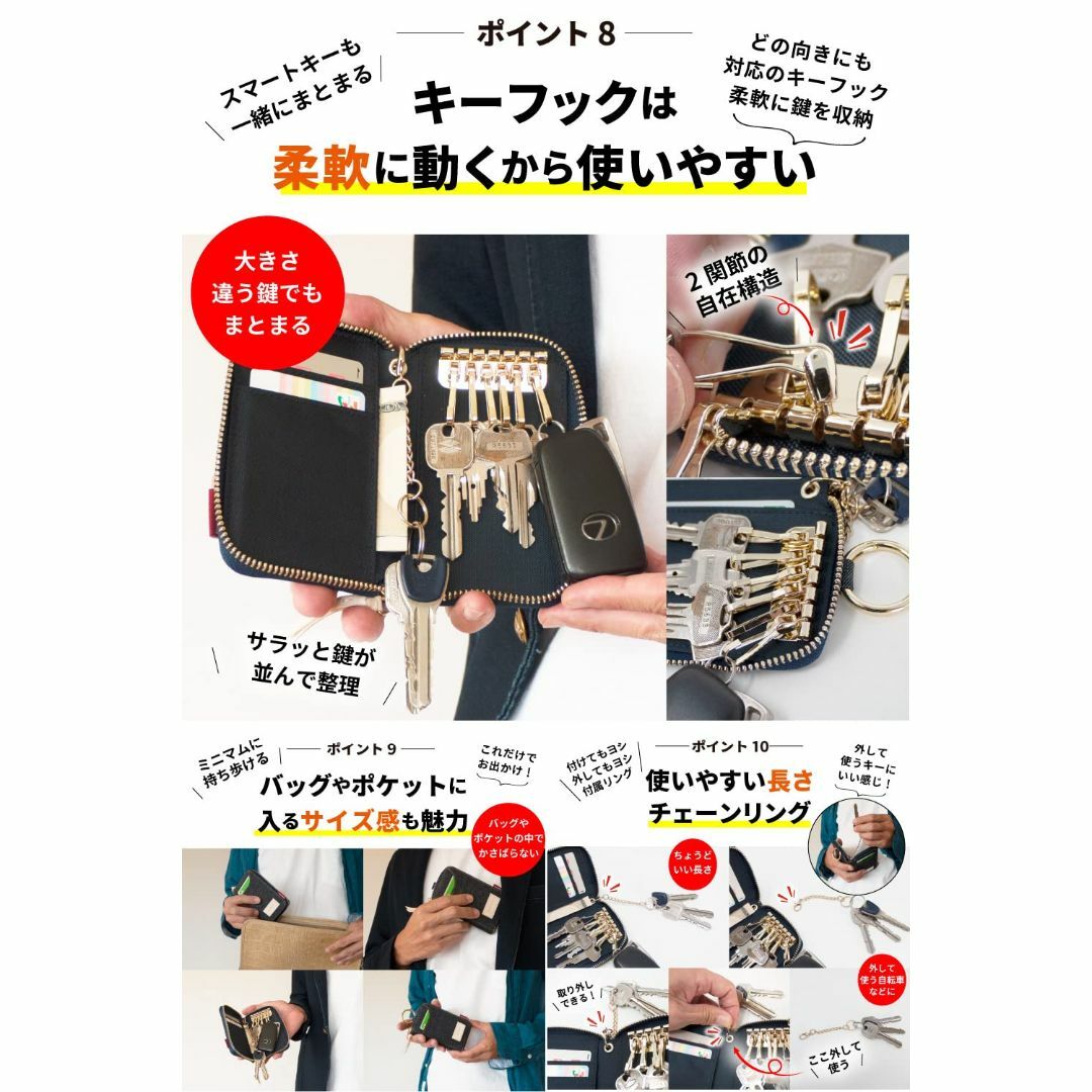 [ニードネットワーク] 岡山デニム キーケース メンズ スマートキーケース カー メンズのバッグ(その他)の商品写真