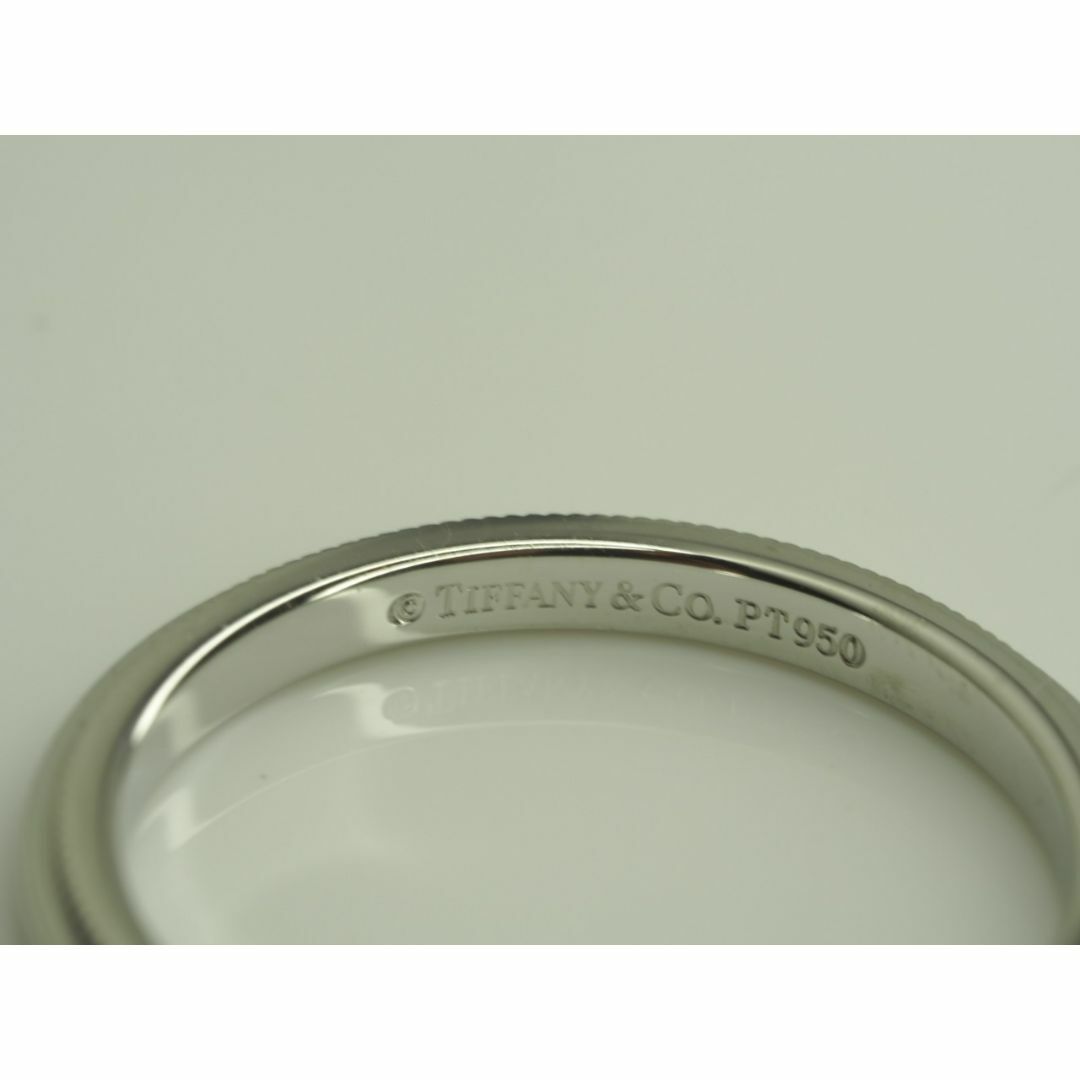 Tiffany & Co.(ティファニー)の◆TIFFANY&Co. ティファニー　ミルグレインリング　指輪　Pt950 レディースのアクセサリー(リング(指輪))の商品写真