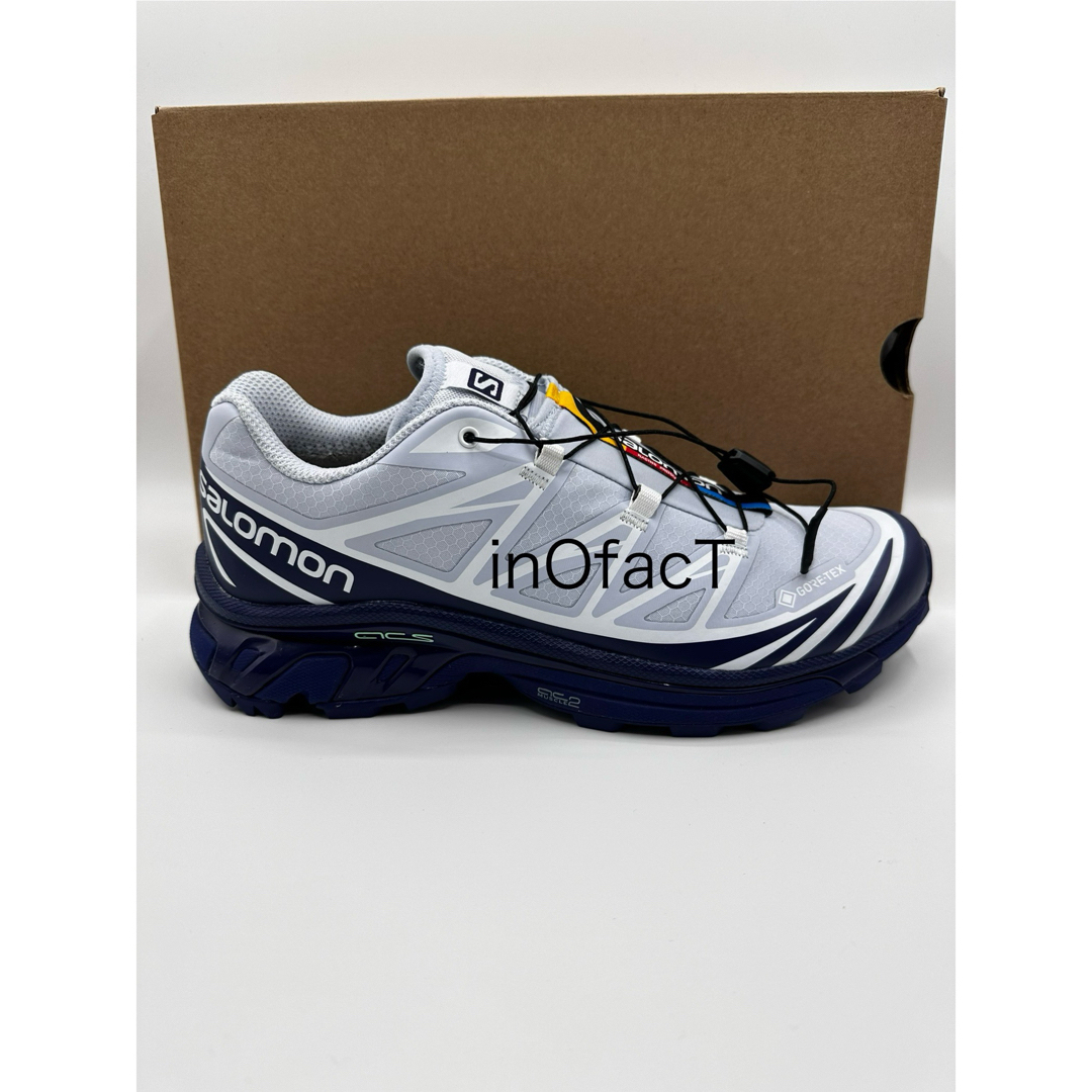 SALOMON(サロモン)の27.5cm 白×青 SALOMON XT-6 GTX サロモン ユニセックス メンズの靴/シューズ(スニーカー)の商品写真
