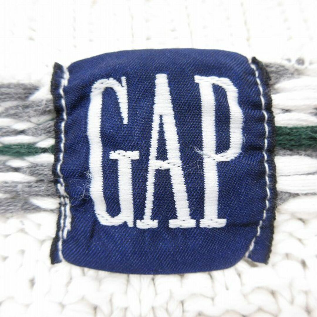 GAP(ギャップ)のS★古着 ギャップ GAP 長袖 セーター メンズ 90年代 90s コットン クルーネック 白他 ホワイト 【spe】 23nov02 中古 ニット トップス メンズのトップス(ニット/セーター)の商品写真