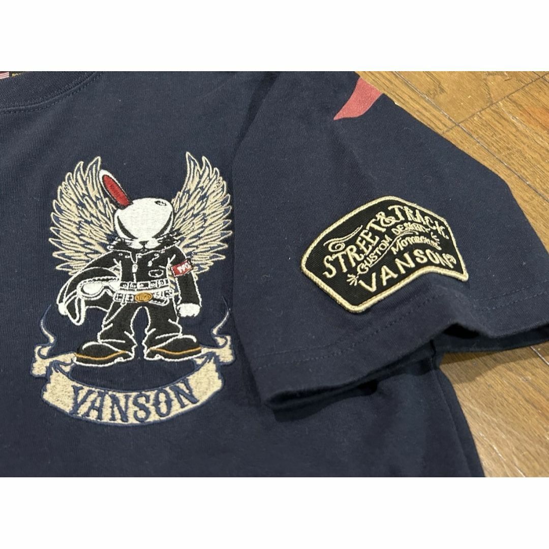 VANSON(バンソン)の＊VANSON×T.F.O.A デスラビット 刺繍 半袖 Tシャツ トップス M メンズのトップス(シャツ)の商品写真