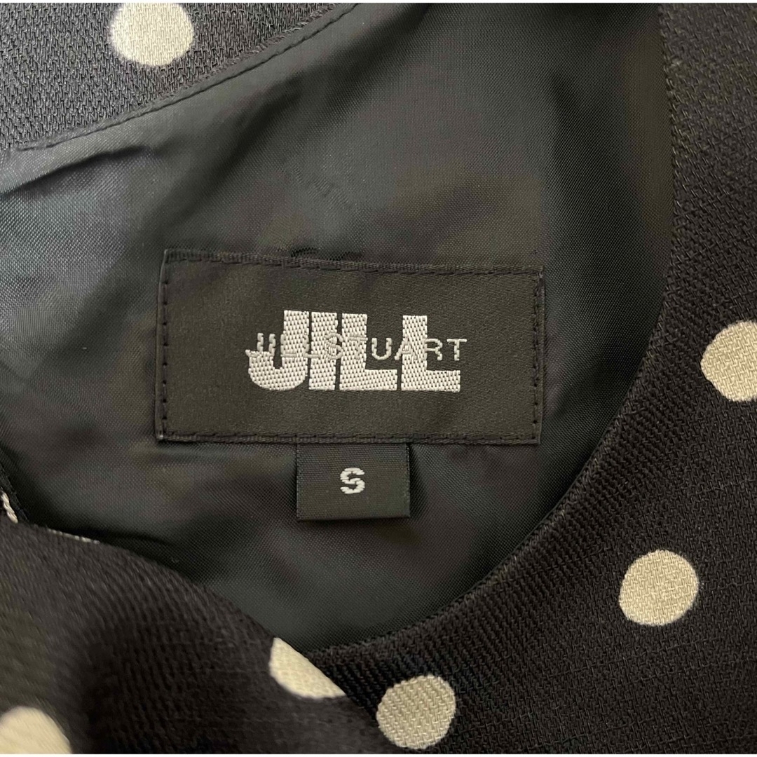 JILL by JILLSTUART(ジルバイジルスチュアート)のJILL by JILL STUARTブラッシュポルカドットワンピース♡ブラック レディースのワンピース(ロングワンピース/マキシワンピース)の商品写真