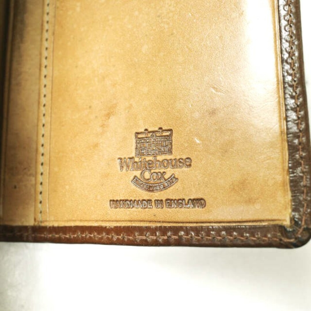 WHITEHOUSE COX(ホワイトハウスコックス)のWhitehouse Cox ホワイトハウスコックス イギリス製 S8819 LONG WALLET / VINTAGE 2TONE ヴィンテージブライドルレザー 二つ折り長財布 ブラウン ロングウォレット【中古】【Whitehouse Cox】 メンズのファッション小物(長財布)の商品写真