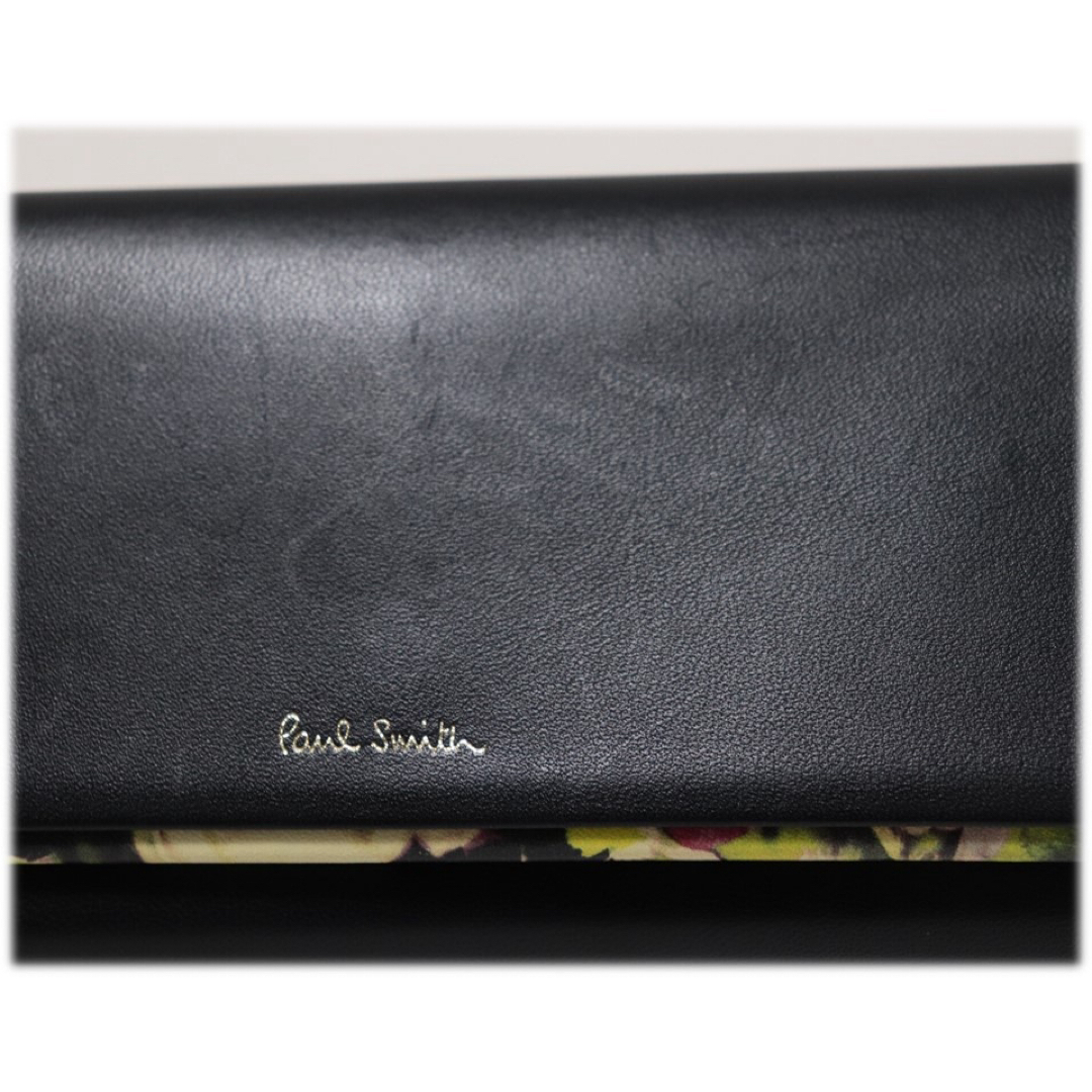 Paul Smith(ポールスミス)の《ポールスミス》箱付新品 ポケット多数 花柄 レザーかぶせ式長財布 ウォレット レディースのファッション小物(財布)の商品写真