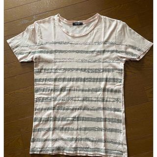 バーバリーブラックレーベル(BURBERRY BLACK LABEL)の【バーバリーブラックレーベル】薄いピンク色とグレーsize3(Tシャツ/カットソー(半袖/袖なし))