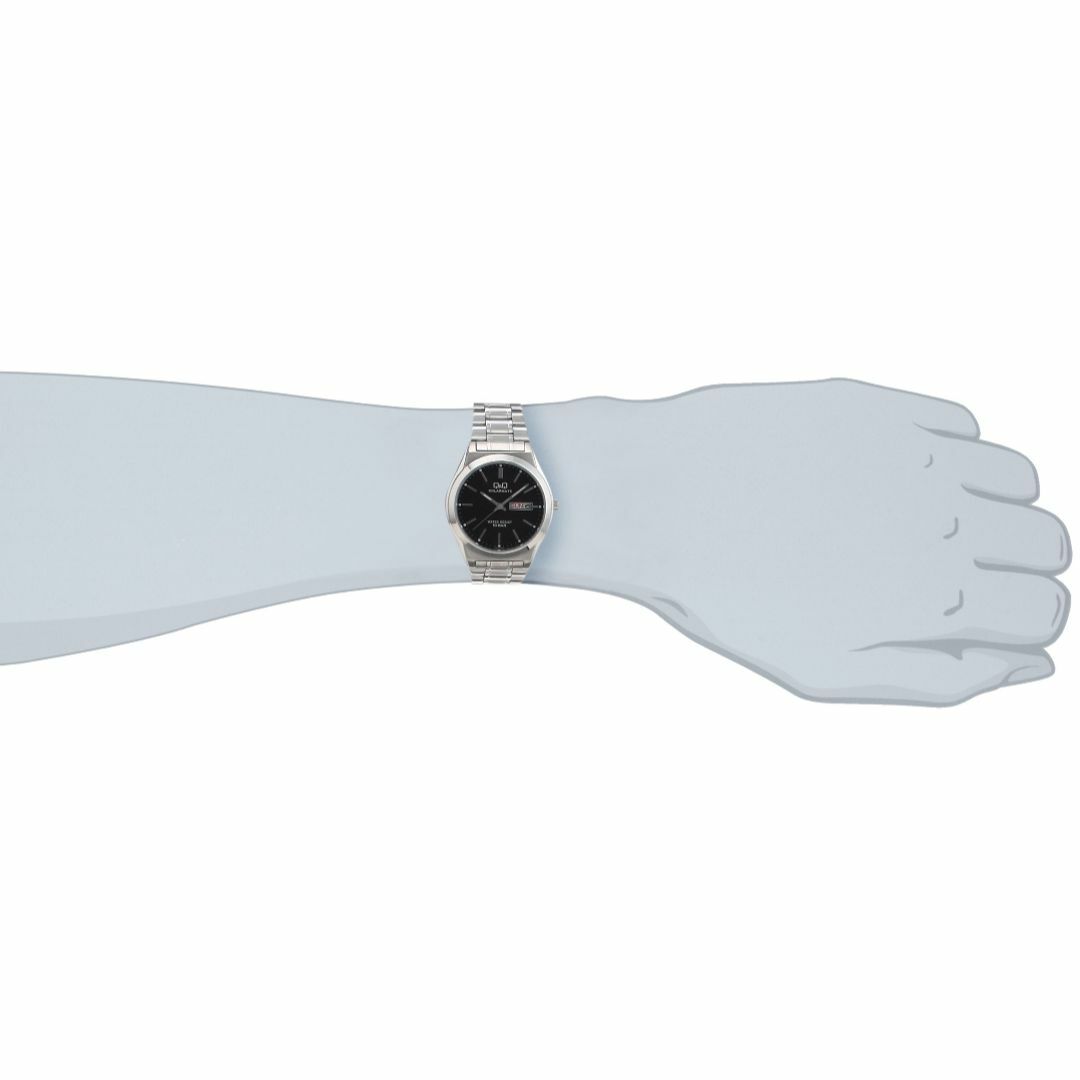 【色: ブラック】[シチズン Q&Q] 腕時計 アナログ ソーラー 防水 日付  メンズの時計(その他)の商品写真