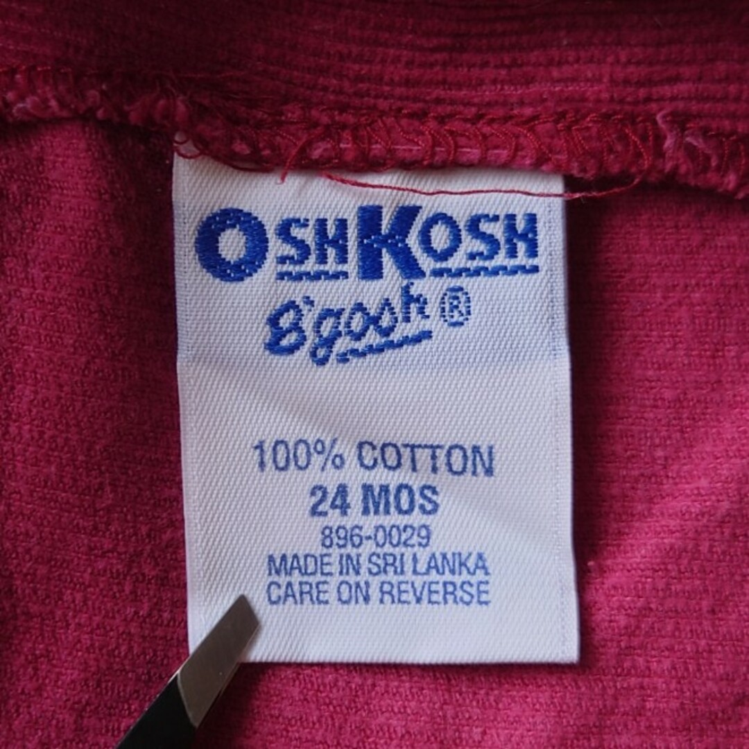 OshKosh(オシュコシュ)のヴィンテージ　OSHKOSH　オシュコシュ　コーデュロイ　オーバーオール キッズ/ベビー/マタニティのベビー服(~85cm)(その他)の商品写真