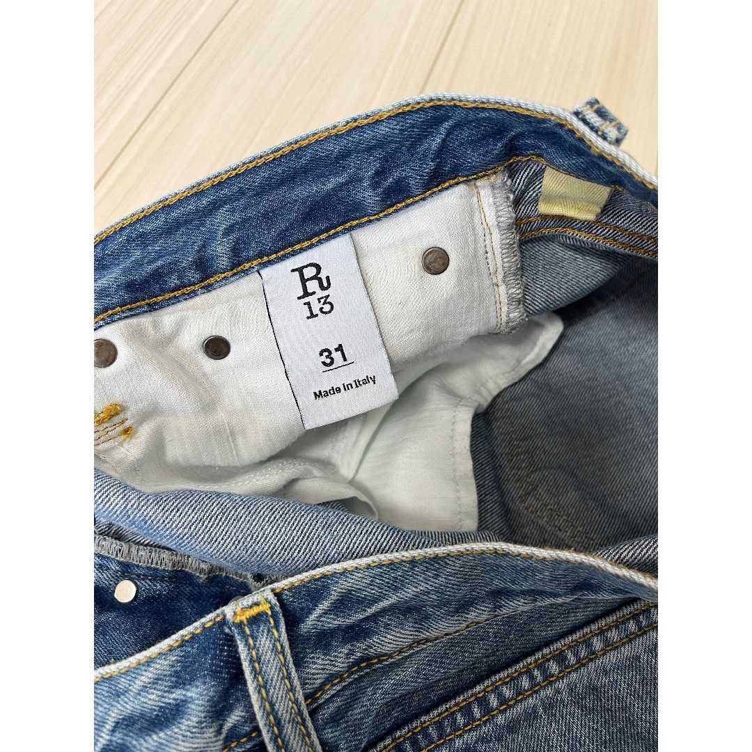 R13(アールサーティーン)のR13 Tailored Drop Denim レディースのパンツ(デニム/ジーンズ)の商品写真