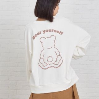 ピンクラテ(PINK-latte)のPINK-latte スウェット裏毛プルオーバー(Tシャツ/カットソー)