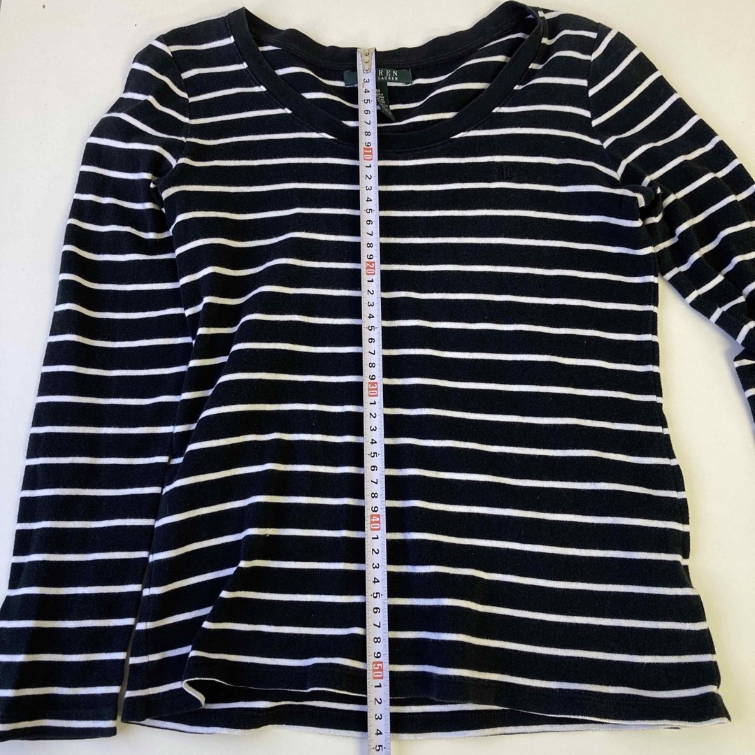 Ralph Lauren(ラルフローレン)のラルフローレン  ボーダーロングTシャツ　M レディースのトップス(Tシャツ(長袖/七分))の商品写真