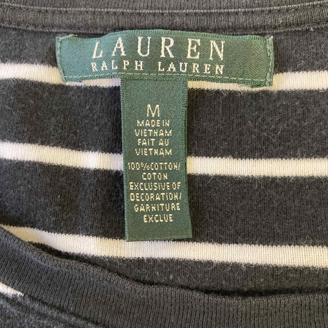 Ralph Lauren(ラルフローレン)のラルフローレン  ボーダーロングTシャツ　M レディースのトップス(Tシャツ(長袖/七分))の商品写真