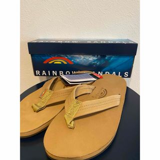 レインボーサンダル(RAINBOW SANDALS)の【新品】レインボーサンダル　シングルレイヤー・プレミア・レザー  Lサイズ(サンダル)