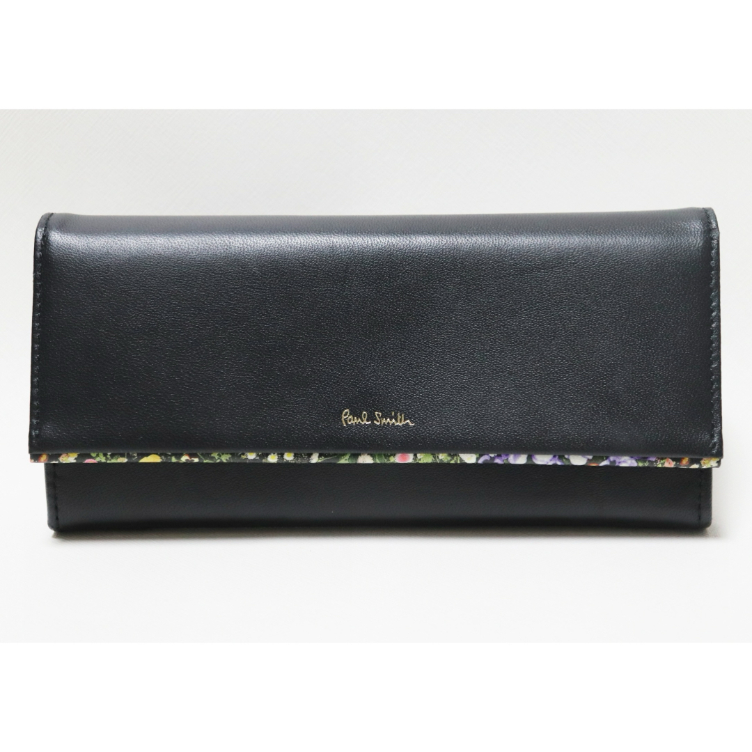 Paul Smith(ポールスミス)の《ポールスミス》箱付新品 ポケット多数 花柄 レザーかぶせ式長財布 ウォレット レディースのファッション小物(財布)の商品写真