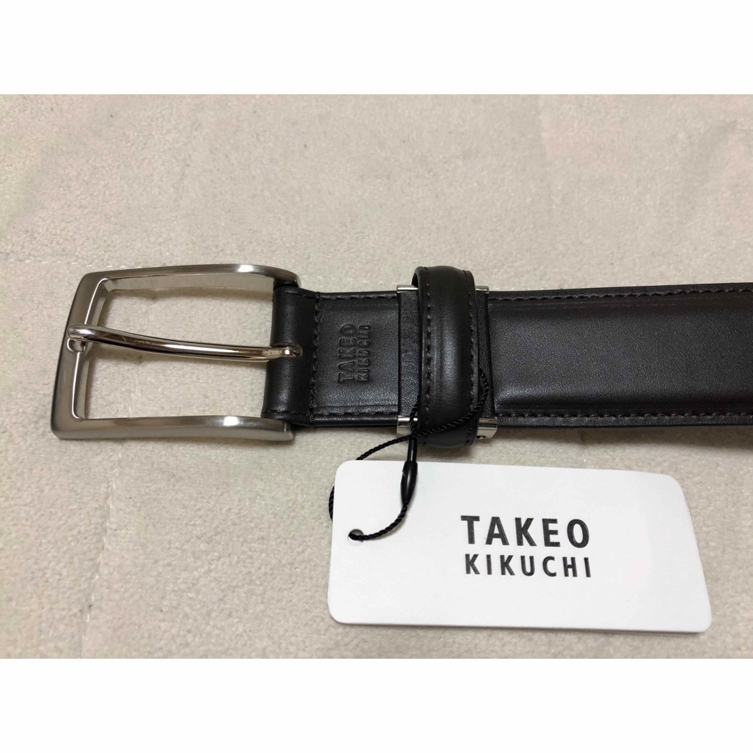 TAKEO KIKUCHI(タケオキクチ)の53新品TAKEO KIKUCHIタケオキクチ本革メンズベルト日本製チョコ メンズのファッション小物(ベルト)の商品写真