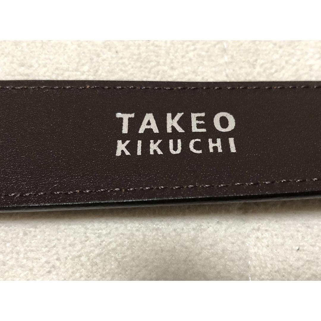 TAKEO KIKUCHI(タケオキクチ)の53新品TAKEO KIKUCHIタケオキクチ本革メンズベルト日本製チョコ メンズのファッション小物(ベルト)の商品写真