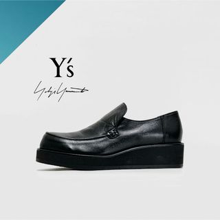 ワイズ(Y's)の■定4.6万 ワイズ Y's ローファー 6 25 40 ヨウジヤマモト 黒(ローファー/革靴)