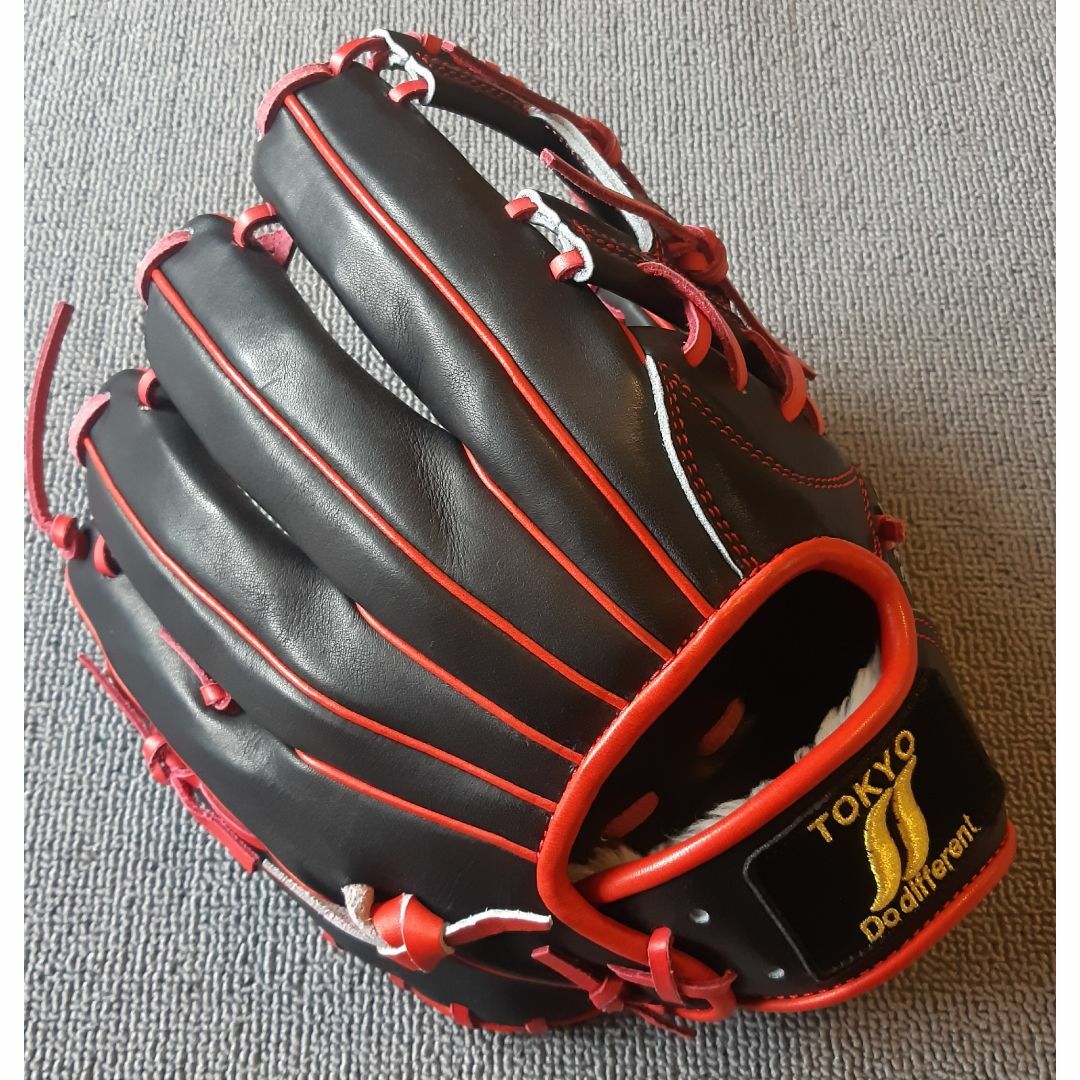 SPEED STAR 野球内野手用グローブ　右投げ　SS-126Y ブラック×レ スポーツ/アウトドアの野球(グローブ)の商品写真
